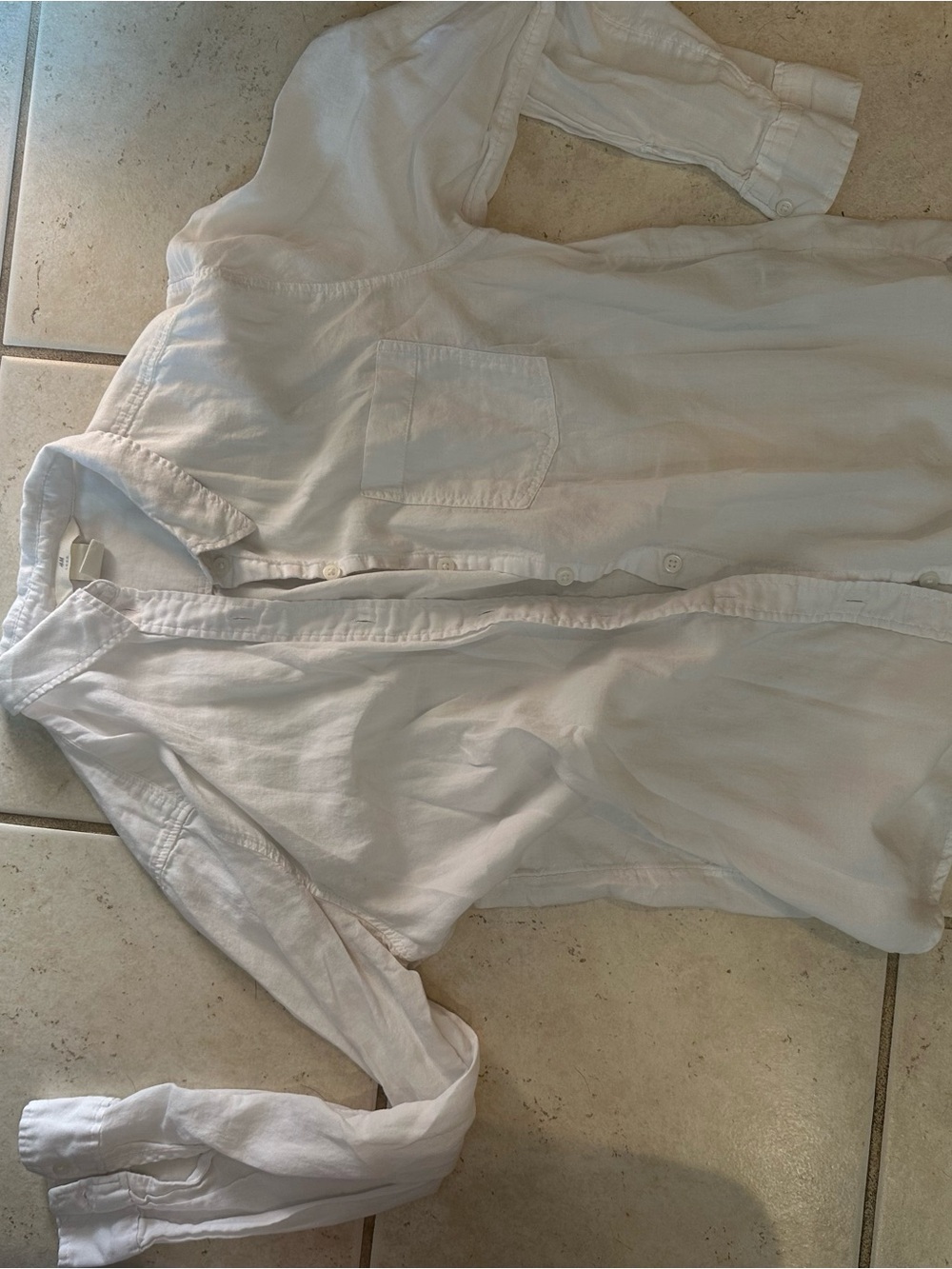 H&M White Collared Button Shirt